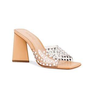 Schutz Crystal Vinyl Sandal/Mule